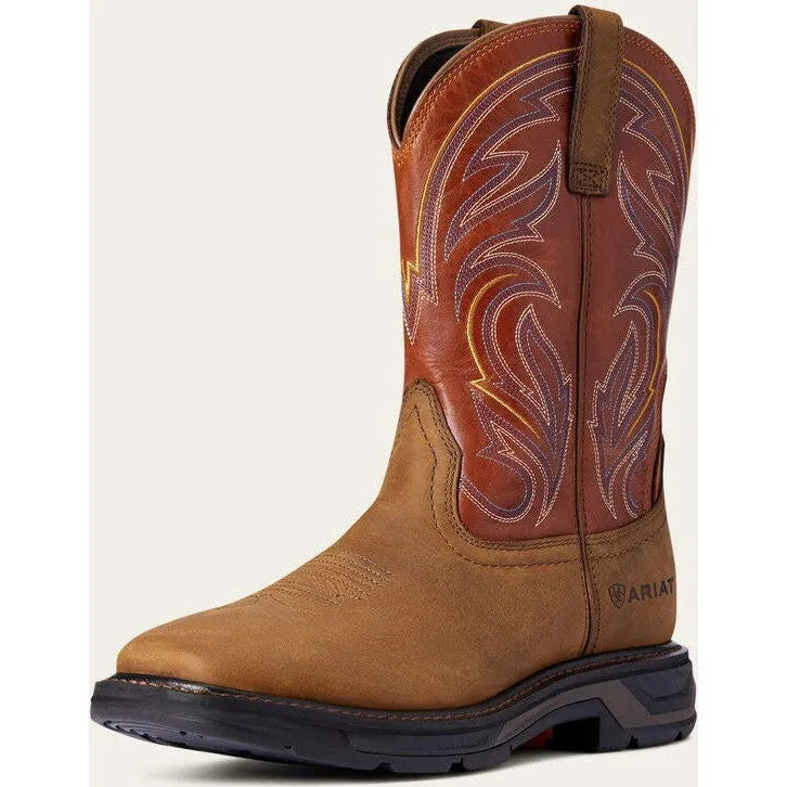 Mens Ariat WorkHog Xt CottonWood Western Work Boot in Earth Brown - Style# 10038323