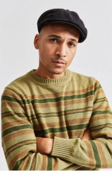 Brixton - Brood - Snap Cap - Peaky Blinder - Cotton Drill - Black