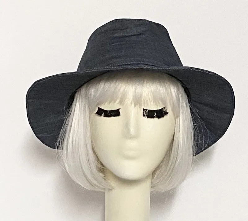 Denim Fedora Hat