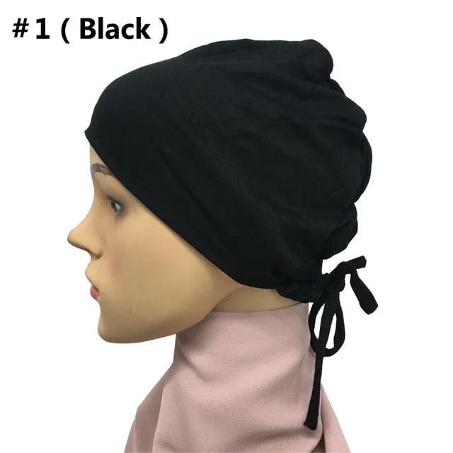 Elastic Jersey Hijab Underscarf Cap