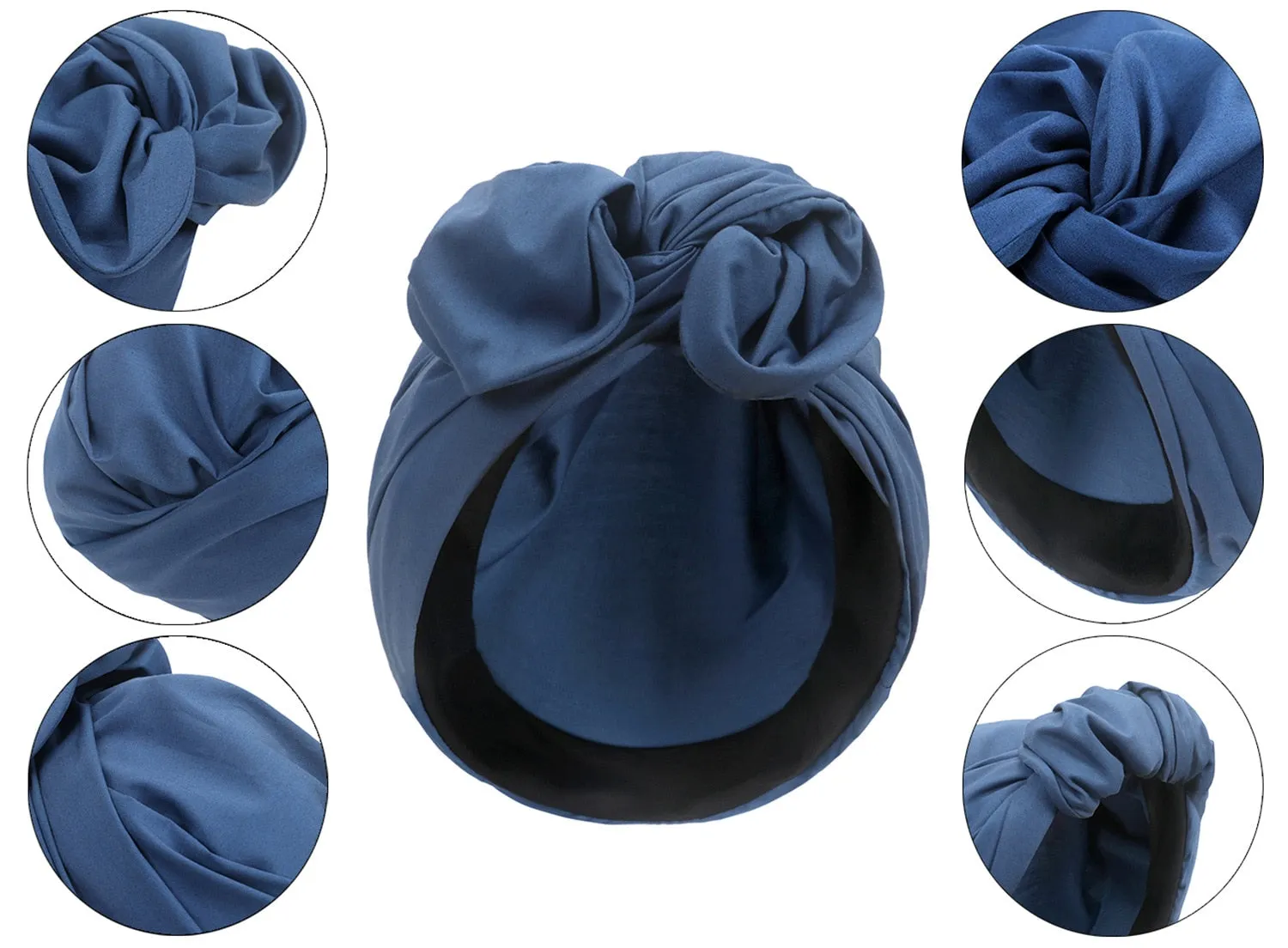 Elegant Cotton Headband Headscarf Cap