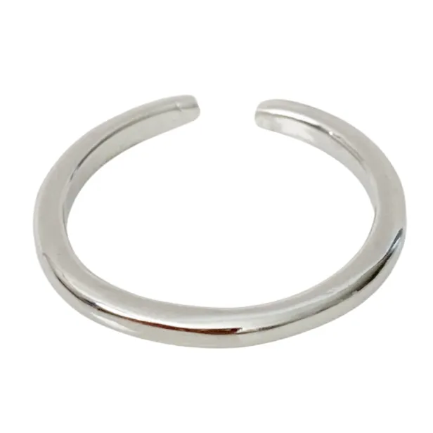 Fine Band Silver Toe Ring