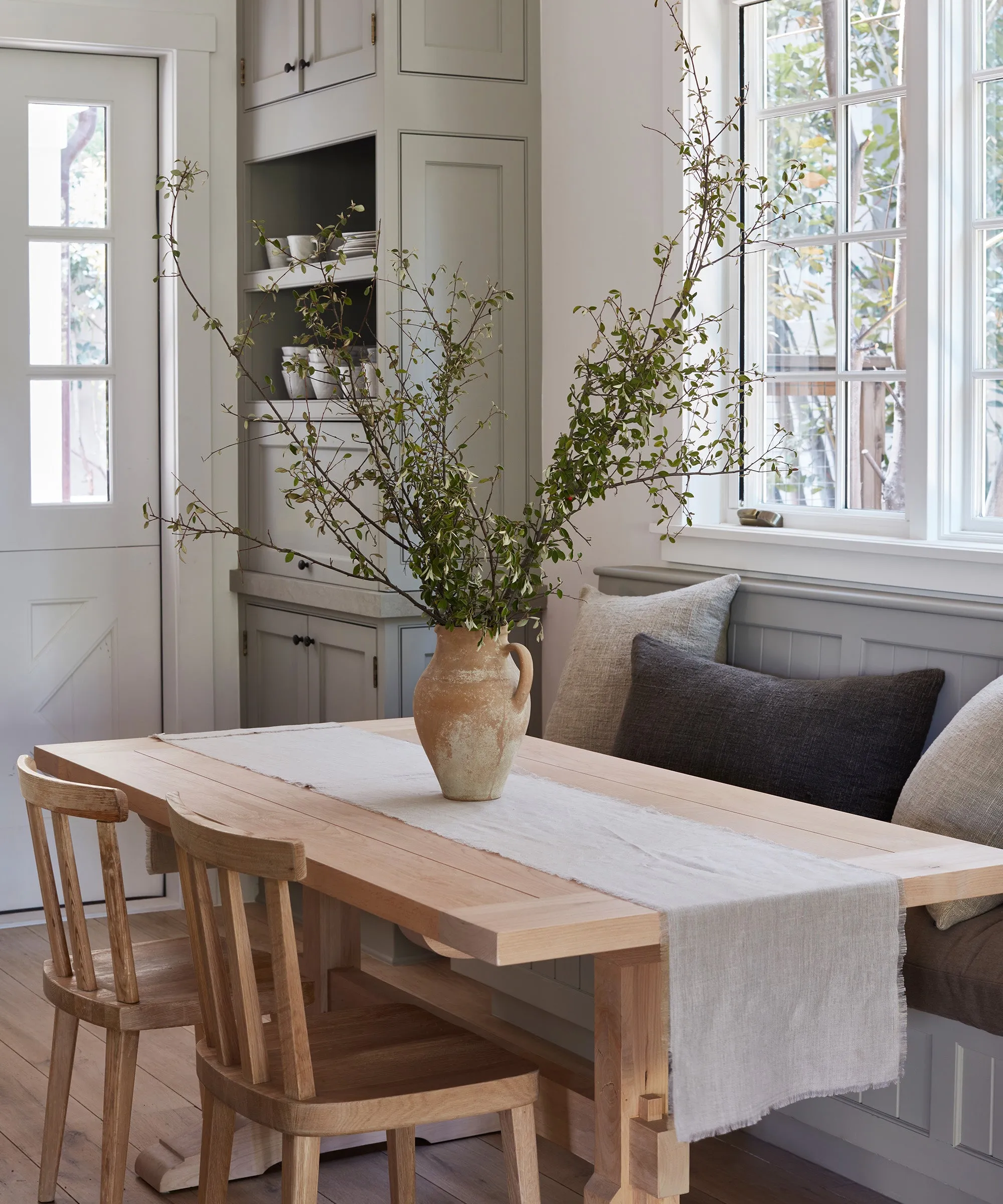 Frayed Linen Runner