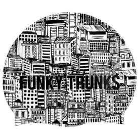 Funky Trunks Silicone Swimming Cap FT99 - City Shadows
