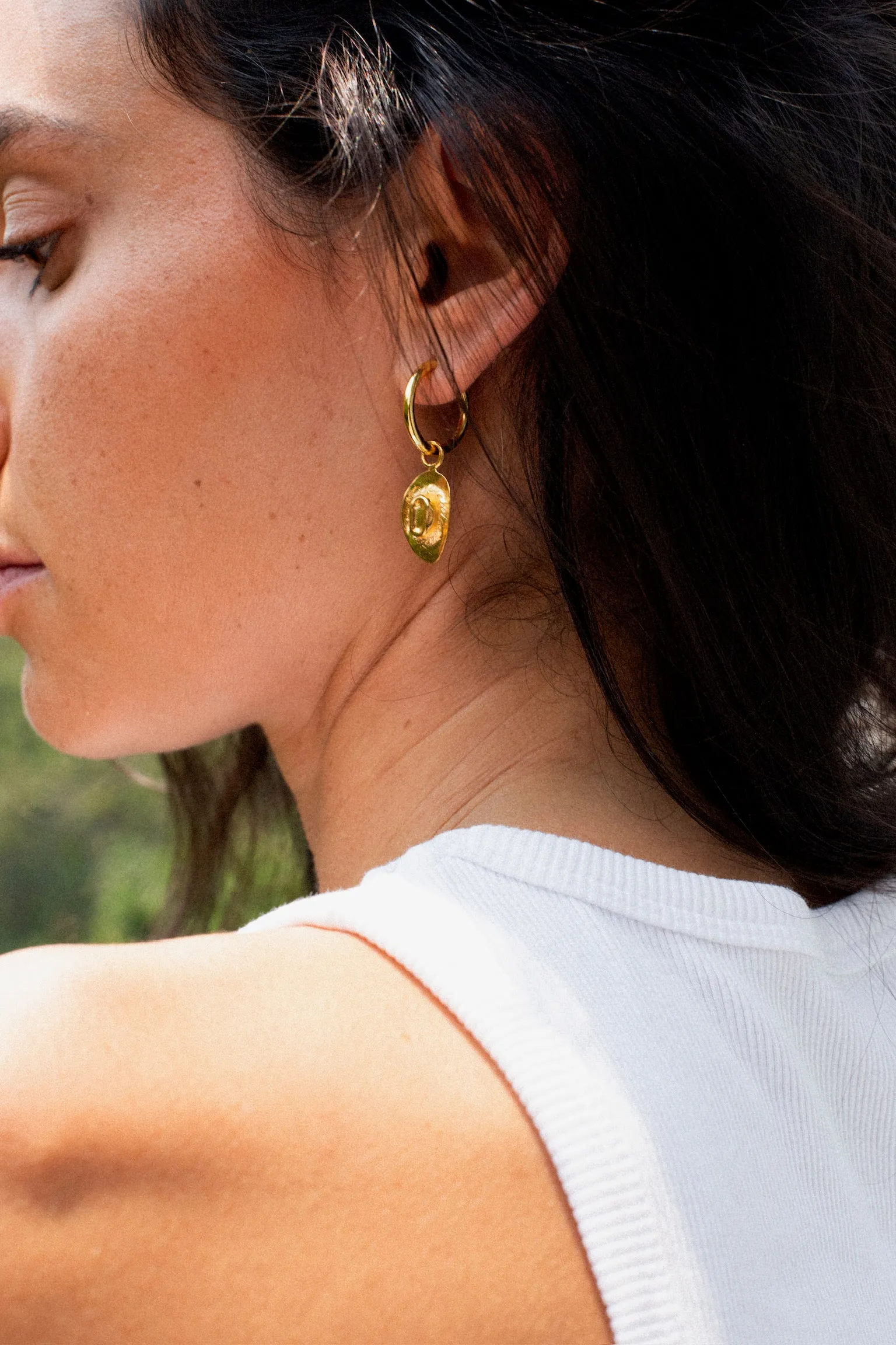 Gold Cowboy Hoops