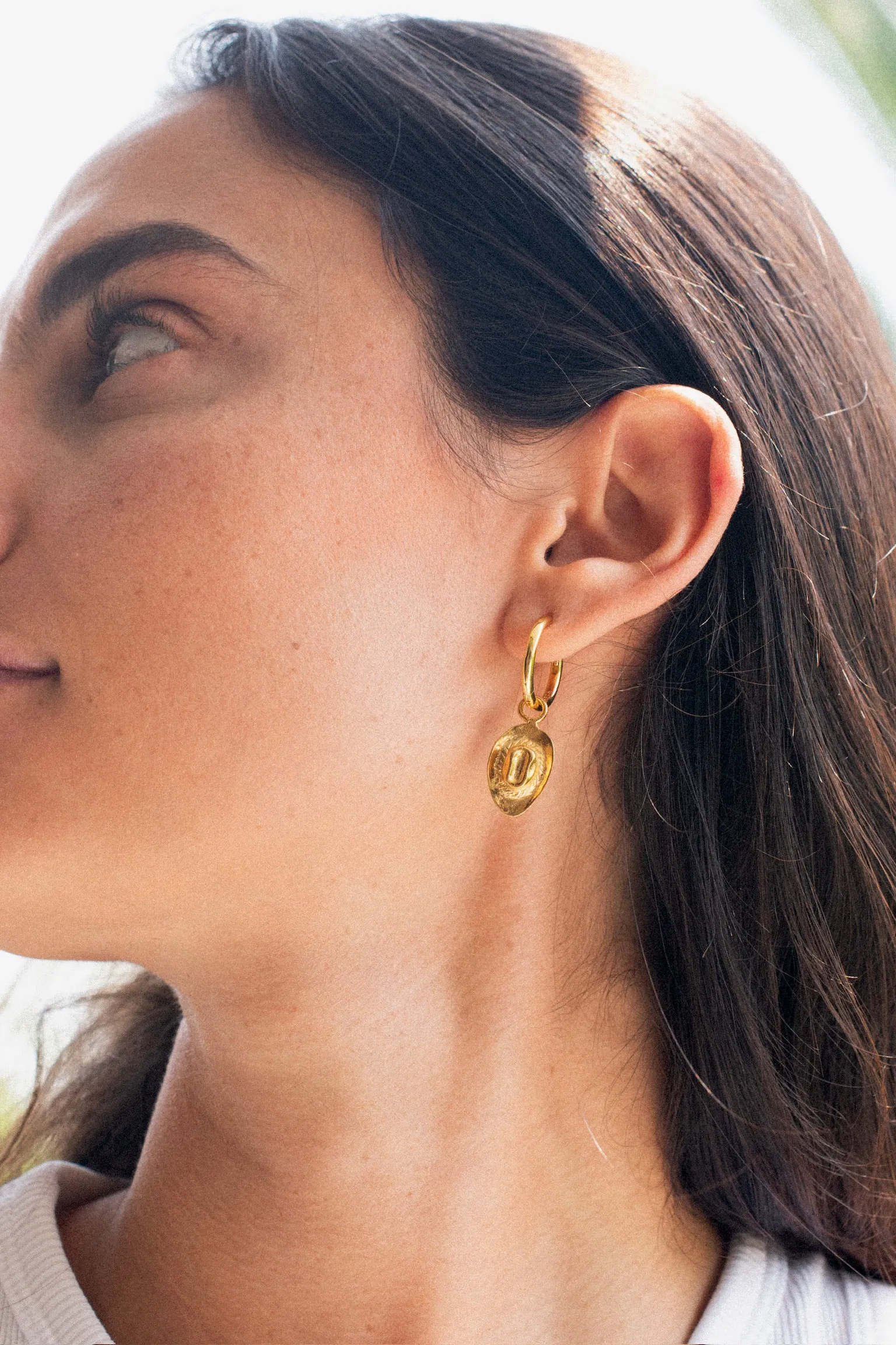 Gold Cowboy Hoops
