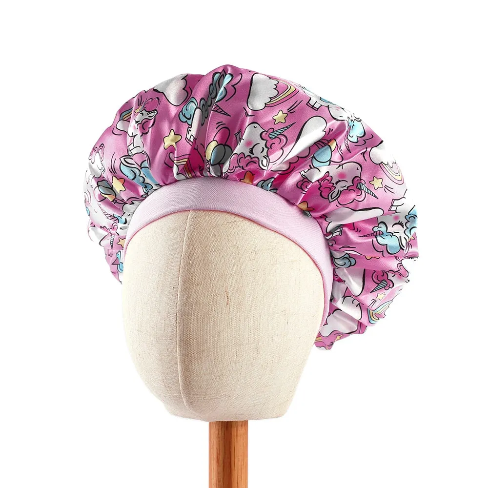 Kids Satin Bonnet Sleeping Cap