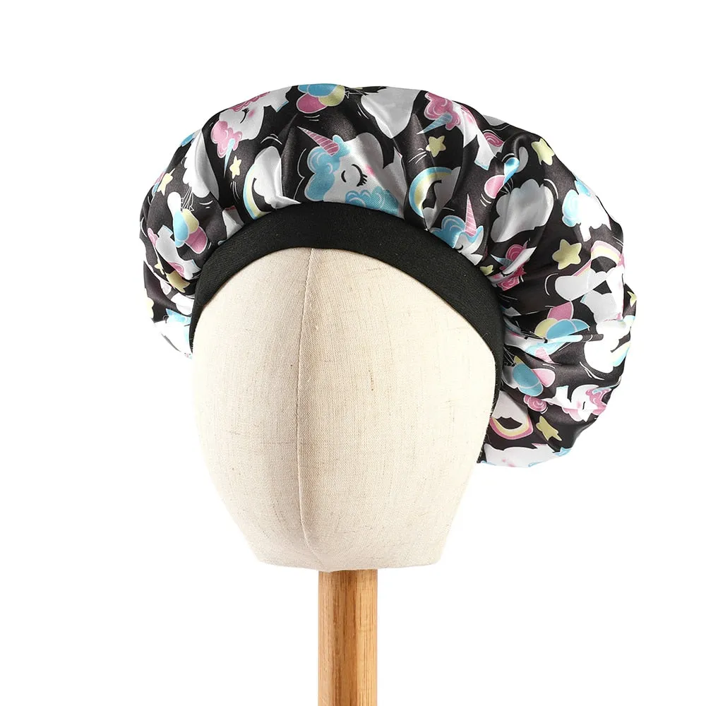Kids Satin Bonnet Sleeping Cap