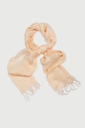 Linen Weave Fringes Scarf