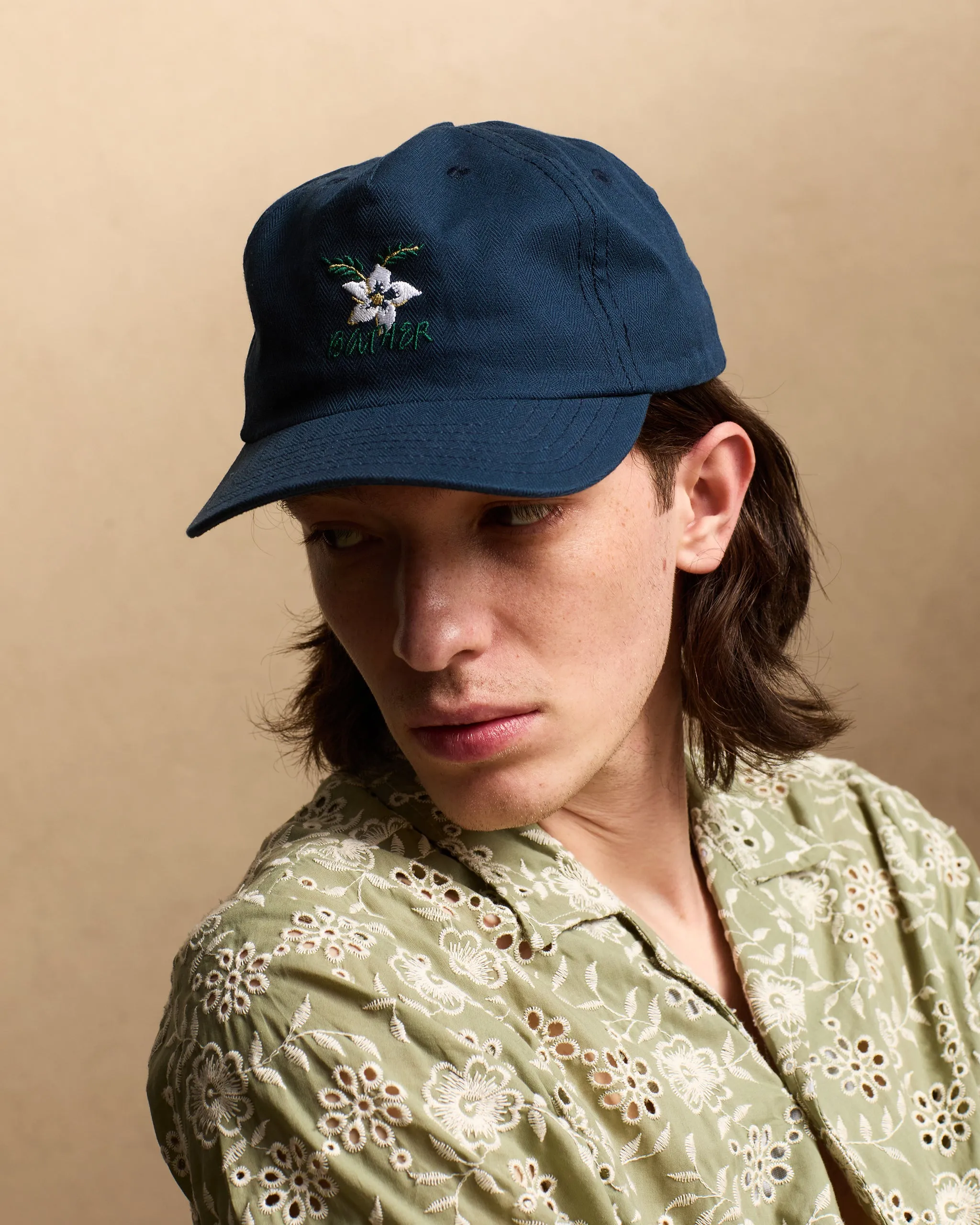 Midnight Herringbone 5 Panel Cap