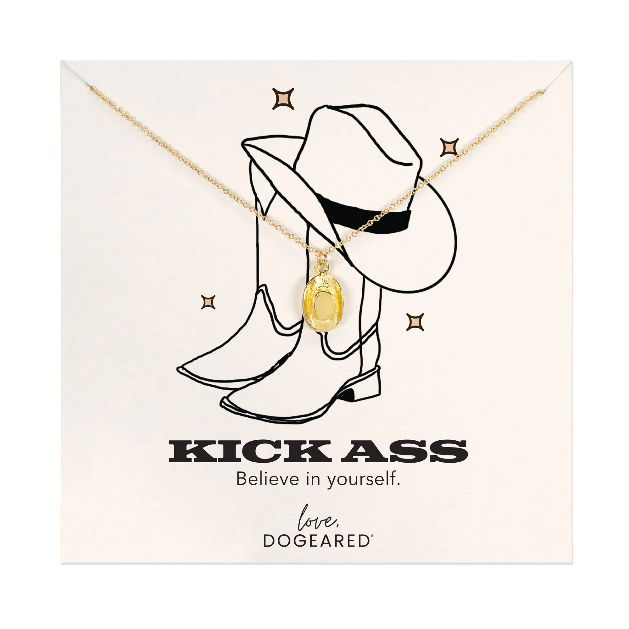 Modern Kick Ass Necklace with Cowboy Hat