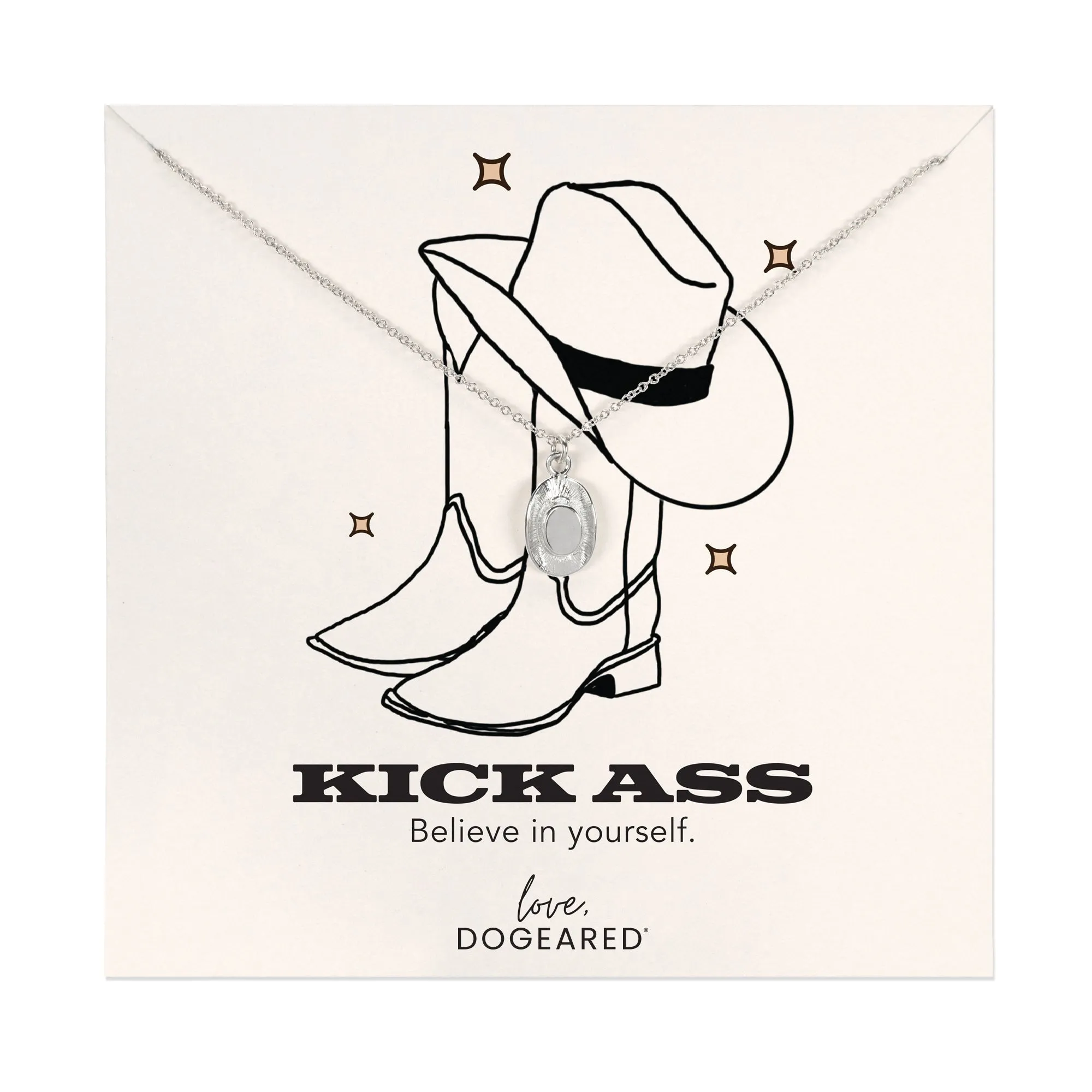 Modern Kick Ass Necklace with Cowboy Hat