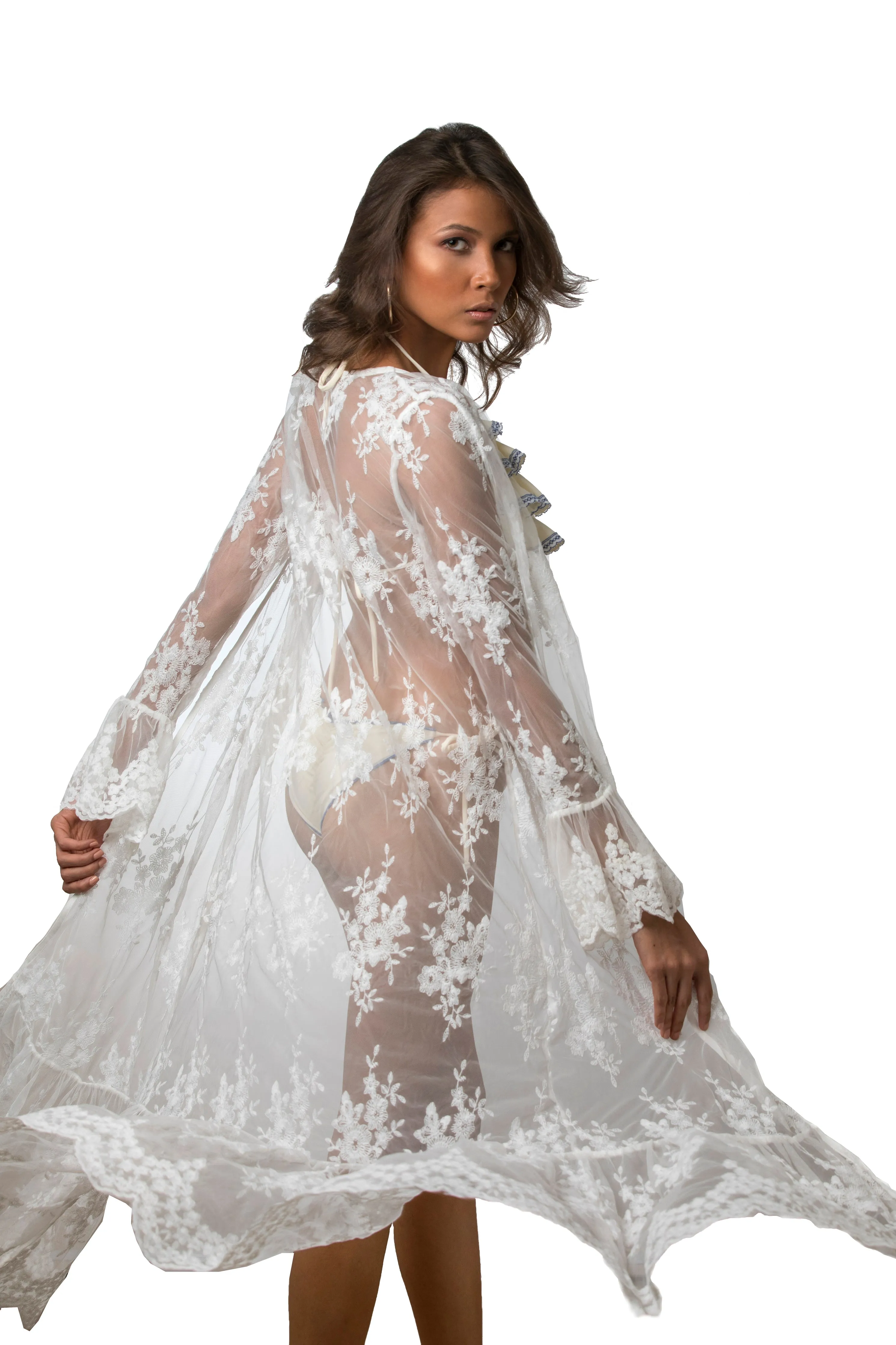 Mykonos Lace Kimono