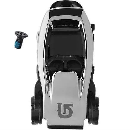 Single Burton Toe Buckle (Black/Chrome)