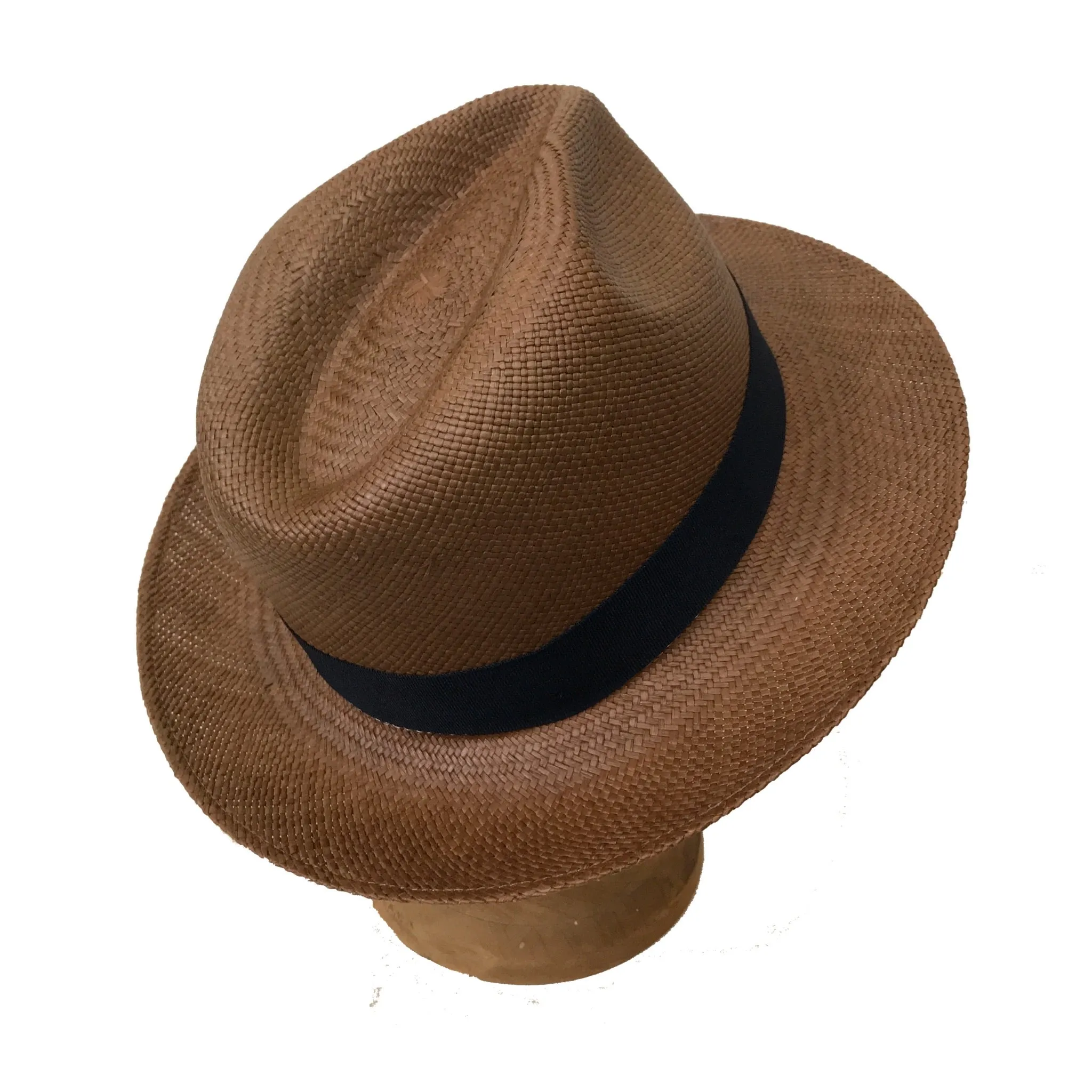 Teddy King Fedora - Panama Brisa #3 - Mid 6cm Brim - Bark