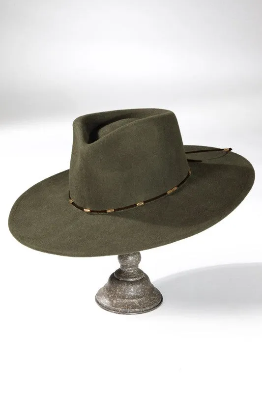The Britt Panama Hat (Olive)