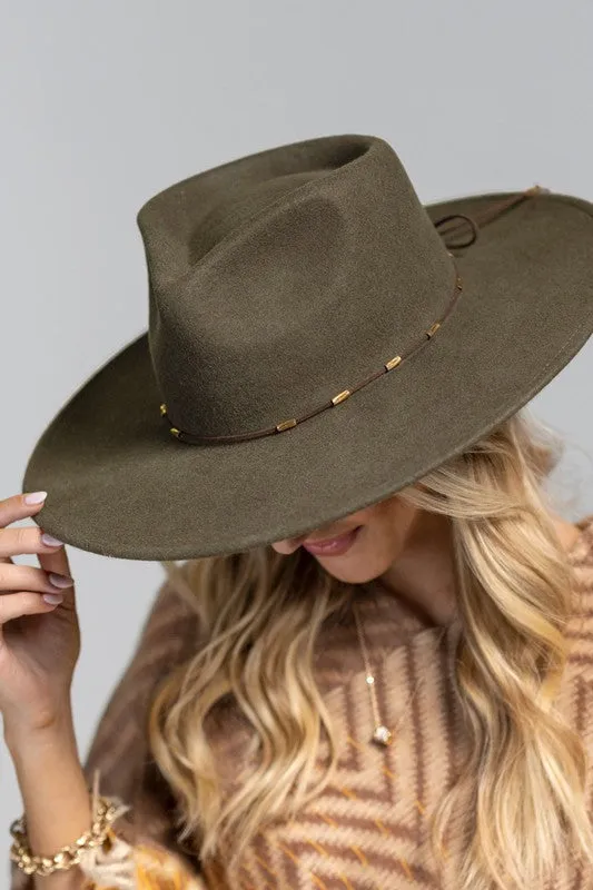 The Britt Panama Hat (Olive)