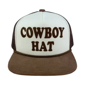 Tiny Whales - Cowboy Trucker Hat in Brown/Natural