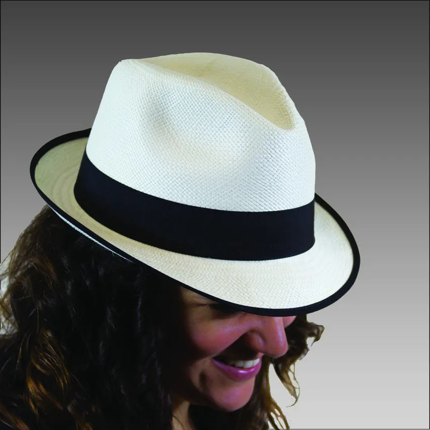 Tumia Trilby Panama Hat - White