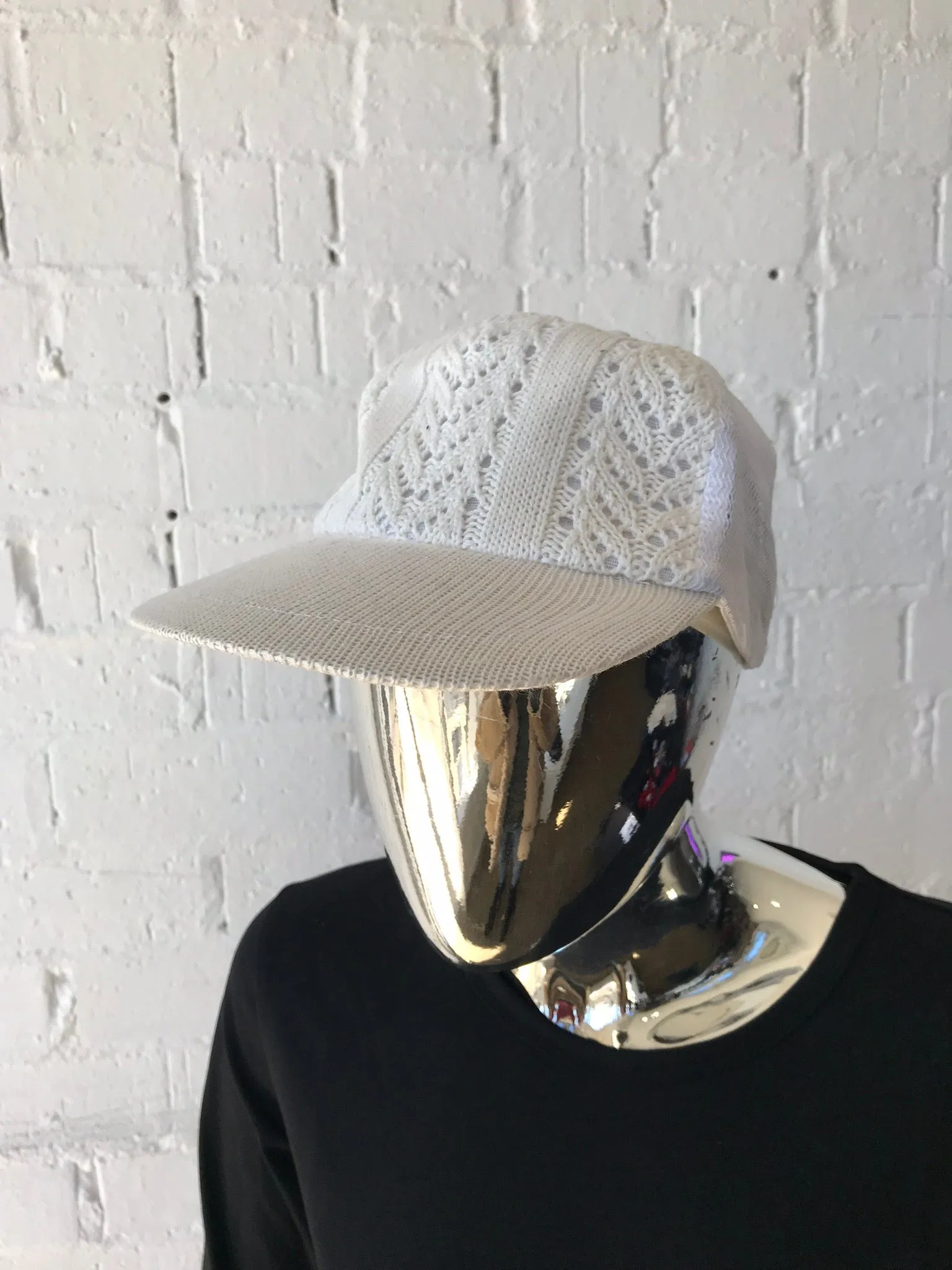 Womens Cap • Crotchet Truckers Cap • Cream