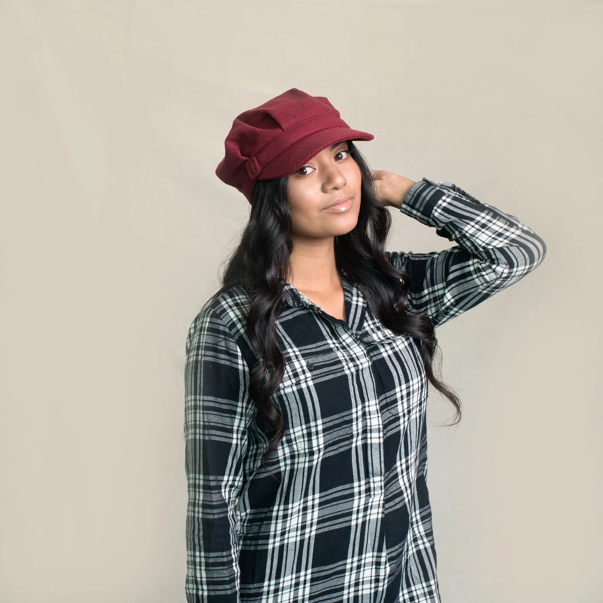 Women's Cap With Buckle